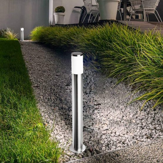 CGC Stainless Steel Silver Tall 1 Metre Outdoor Post Bollard Outdoor Light Indoor Garden Patio Porch Door Conservatory Decking Shed - Image 2