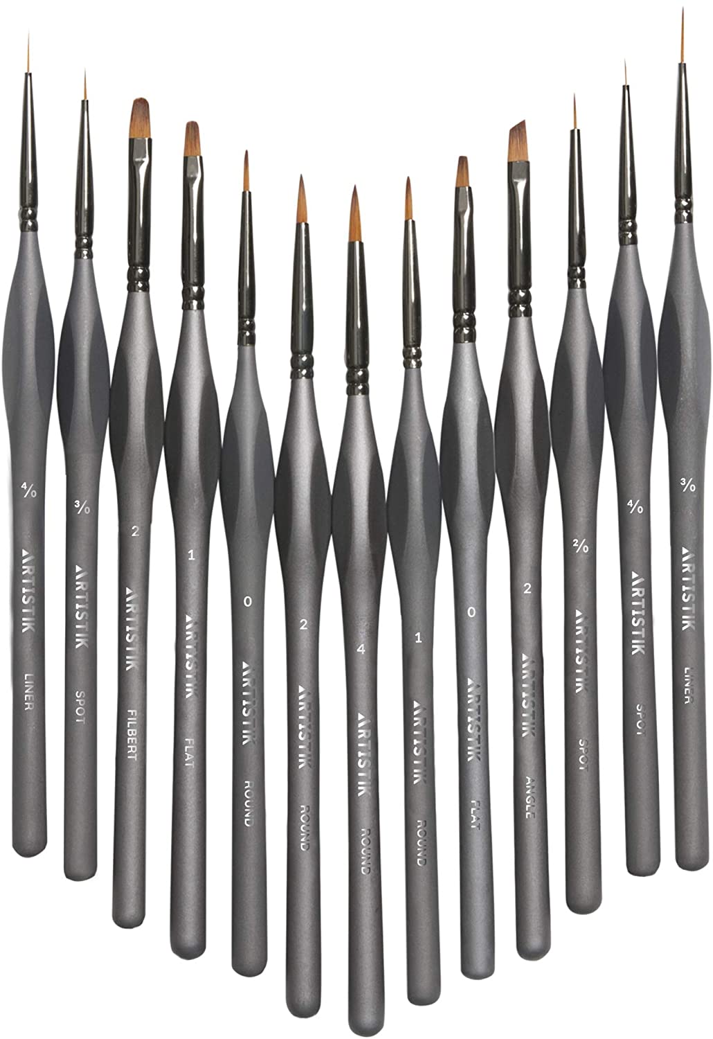 Fine Detail Paint Brush Set for Acrylic Oil Watercolor, Rust-Proof Ferrules & Ergonomic Handles Painting Brushes - Image 2