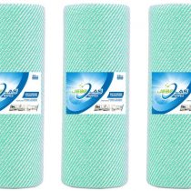 JEBBLAS Dish Cloths Disposable Cloth roll Jay Clothes All Purpose Cloths j Cloths for Kitchen All Purpose Cleaning Cloth 3 Roll Green