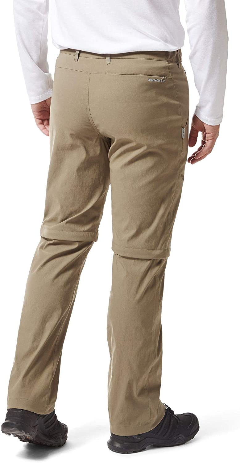 Craghoppers Kiwi PRO II Convertible Mens Trousers - Pebble - 40 - Regular, 40W - Image 3