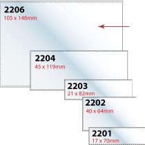 Label Holder A6 Sk Polypropylene Film Pack of 10