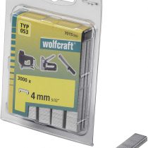 Wolfcraft 7015000 Wide Steel Braces Type 053 4 mm Pack of 3000, silver
