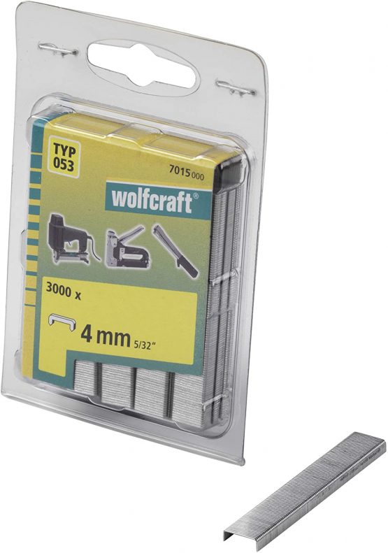 Wolfcraft 7015000 Wide Steel Braces Type 053 4 mm Pack of 3000, silver