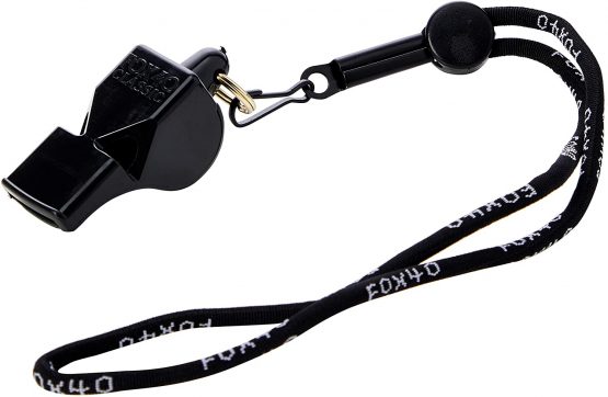 Cartasport Unisex's Fox 40 Referee's Wrist Straps Whistle, Black - Image 2