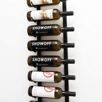 VintageView Wall Series 3 Wall Mounted Metal Wine Rack (915mm, 9 Bottles, Satin Black)