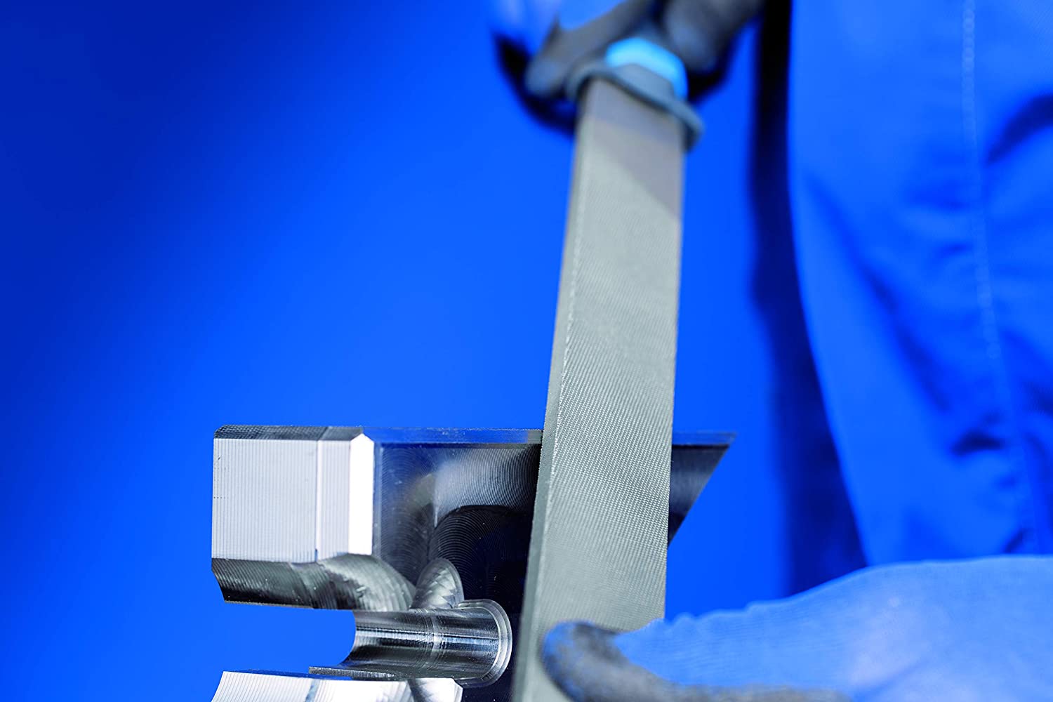 Pferd 11210257 Type of Cut 2 Hand File, Silver/Blue, 250 mm - Image 3