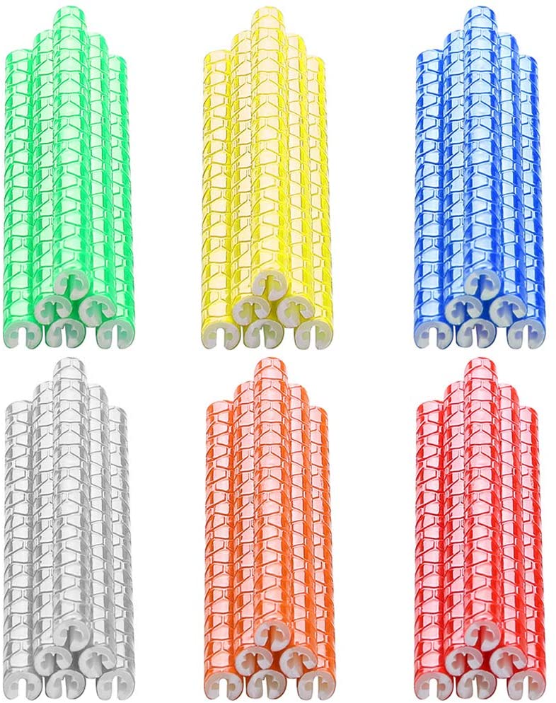 WENTS Bike Spoke Reflector Bicycle Cycling Reflective Clip Spoked Wheels for Kids Adult Bike Easy Mount 72pcs 6 colours - Image 2