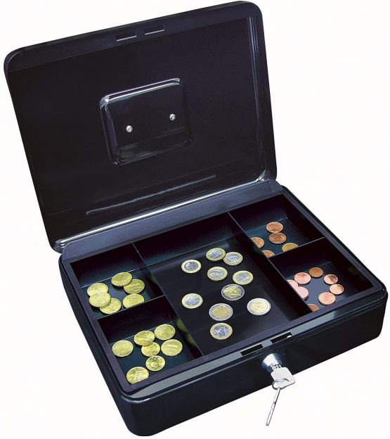 Wedo 145 421H Cash Box in Black Size 4-30.0 x 24.0 x 9.0 cms.