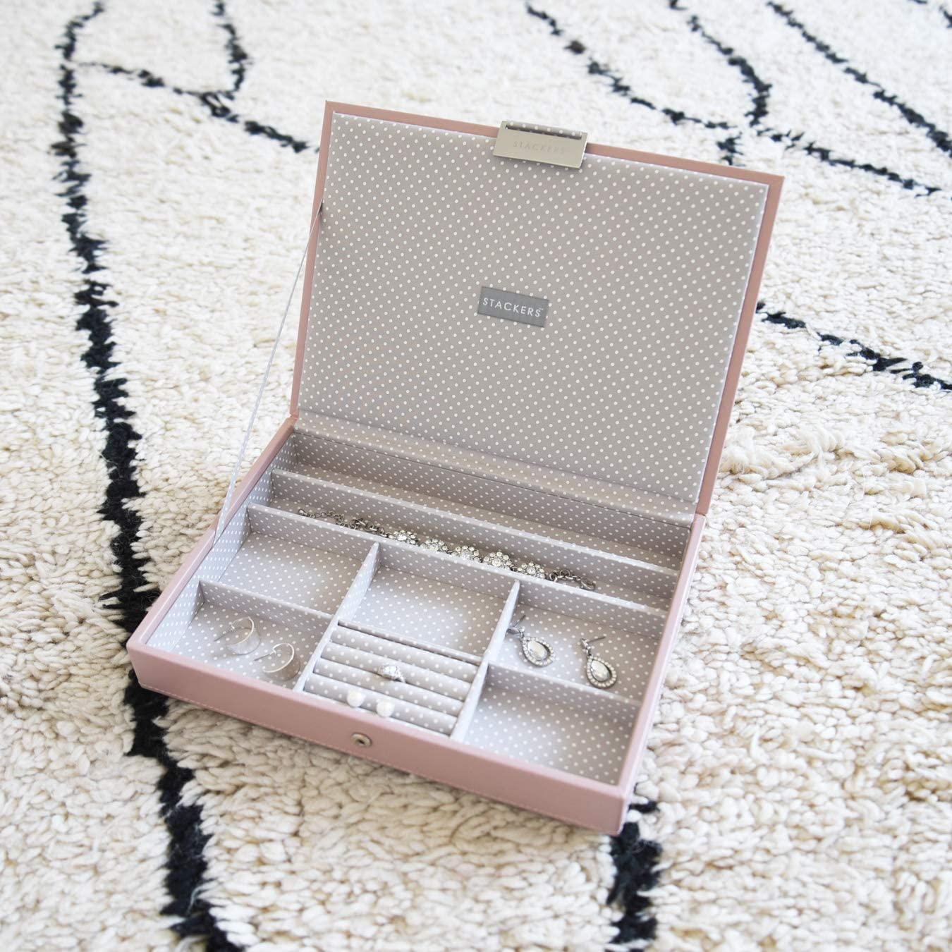 Stackers Soft Pink Classic Medium Jewellery Box Lid – BigaMart