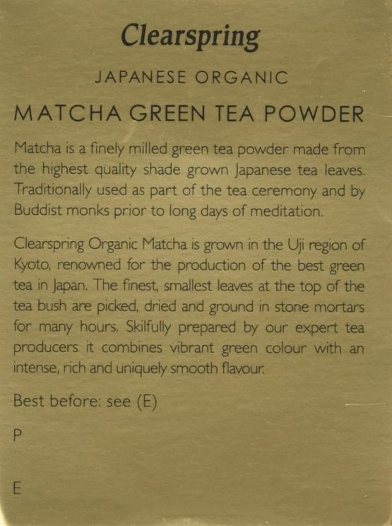 Clearspring Organic Japanese Matcha Green Tea Powder - Ceremonial Grade - Image 2