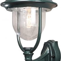Konstsmide Outdoor Lights Parma Up Outdoor Wall Light with PIR Sensor Motion Detector / 1 x 75 W E27 Max Wall Lamp / Clear Acrylic Glass / Aluminium / IP43 / Outside Light Green