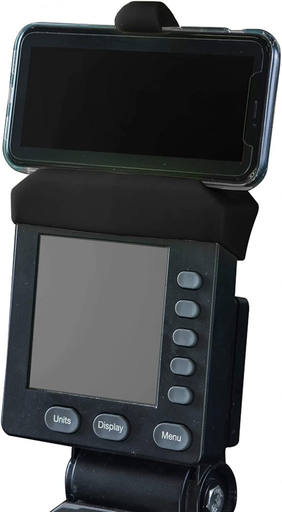 Phone Holder Made for PM5 Monitors of Rowing Machine, SkiErg and BikeErg - Silicone Fitness Products