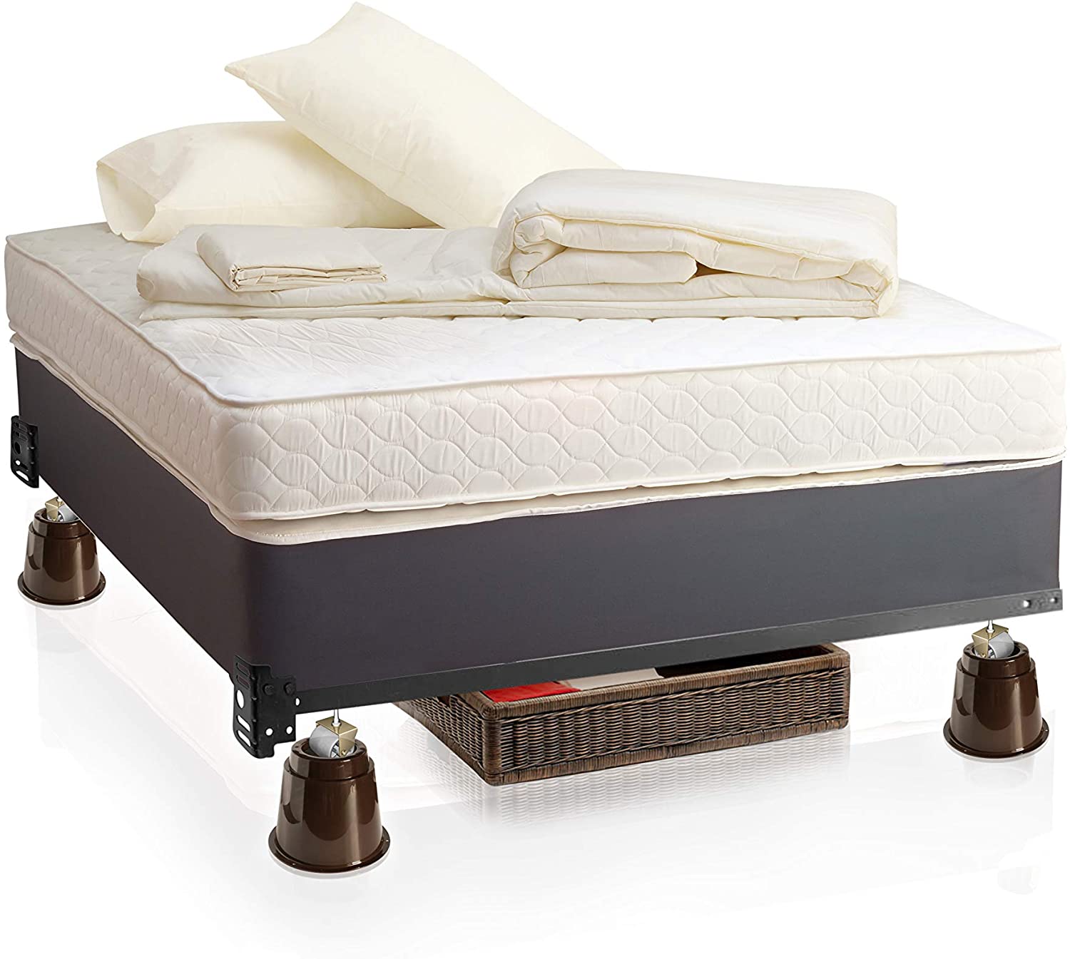 Under Riser Storage Slipstick CB650 12.7 cm Lift Bed Risers / Furniture Risers, Creates ...