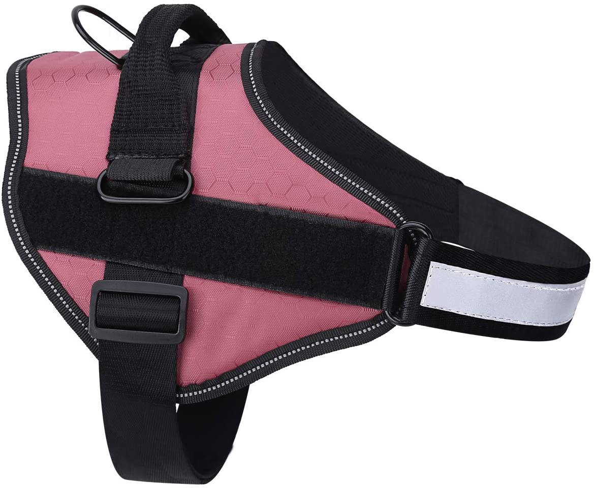 Belababy Soft No Pull Dog Harness Medium, Adjustable Assistance Service Dog Vest with Safety Buckle - Image 2