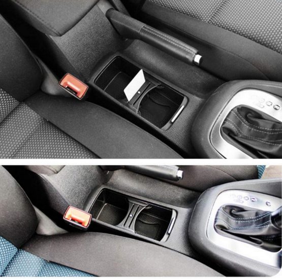 GOFORJUMP New Car Accessories Cup Card Holder Coin Slot Centre Console For V/W G/olf MK6 GTI R20 2008 2009 2010 2011 2012 - Image 4