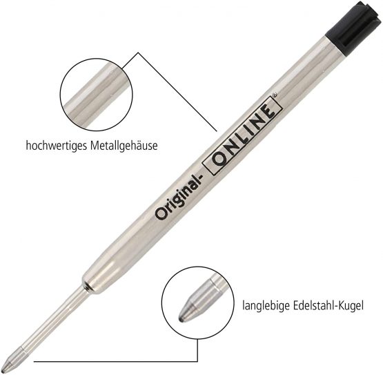 Online 40003/3 Ballpoint Pen Refill, Size M, Blue - Image 2