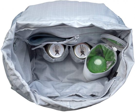 Lässig Outdoor Hiking Diaper Backpack Sustainable Fabric Grey, 850 g - Image 3