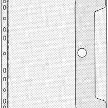 Veloflex 5342100 Document Wallet DIN A4 220 x 300 mm with Flap and Velcro Fastener for Approx. 50 Sheets Pack of 1