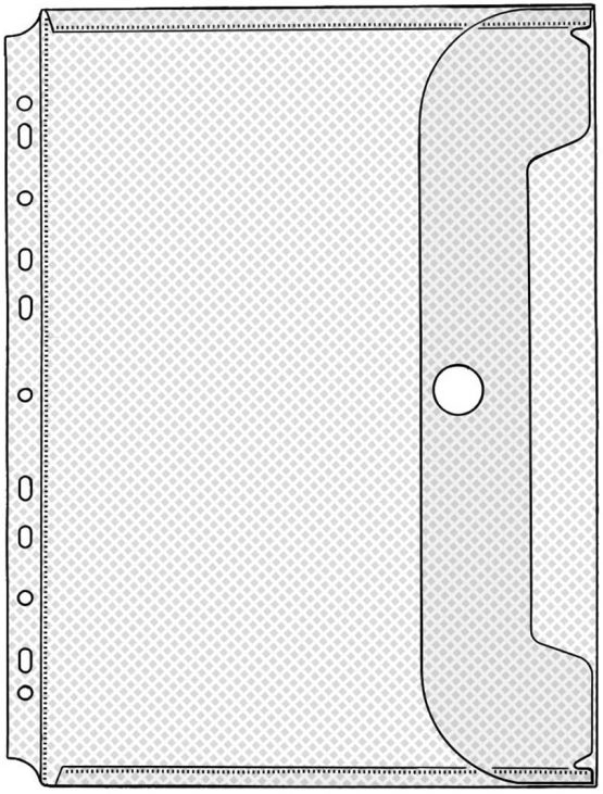 Veloflex 5342100 Document Wallet DIN A4 220 x 300 mm with Flap and Velcro Fastener for Approx. 50 Sheets Pack of 1