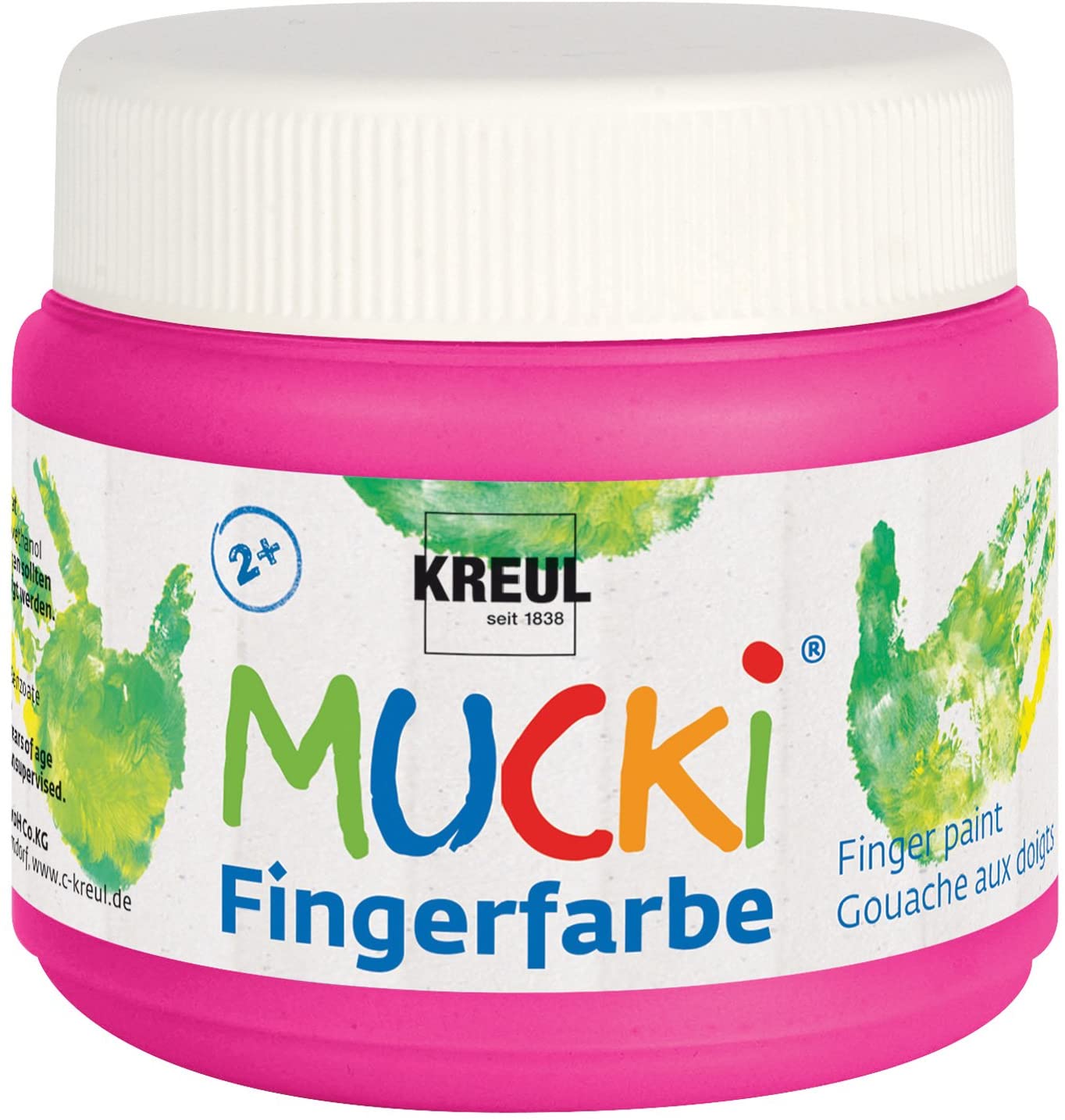 Kreul Mucki Finger Paint, Pink, 150 ml (Pack of 1)