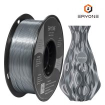 ERYONE Ultra Silk PLA Filament for 3D Printer, 1.75mm, Tolerance: ±0.03mm, 1kg (2.2LBS)/Spool, Silver