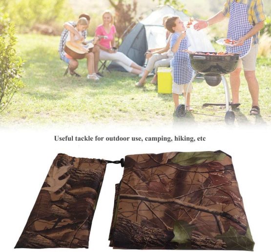 Camping Tarp Tent - Waterproof Army Camo Tent Tarp Sheet Canopy Awning Rain Cover Camping Shelter Hiking Convenience Accessories (Size : 2 x 1.5m) - Image 4