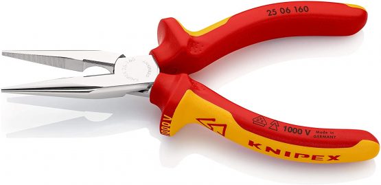 KNIPEX Snipe Nose Side Cutting Pliers (Radio Pliers) 1000V-insulated (160 mm) 25 06 160 SB (self-service card/blister) - Image 2