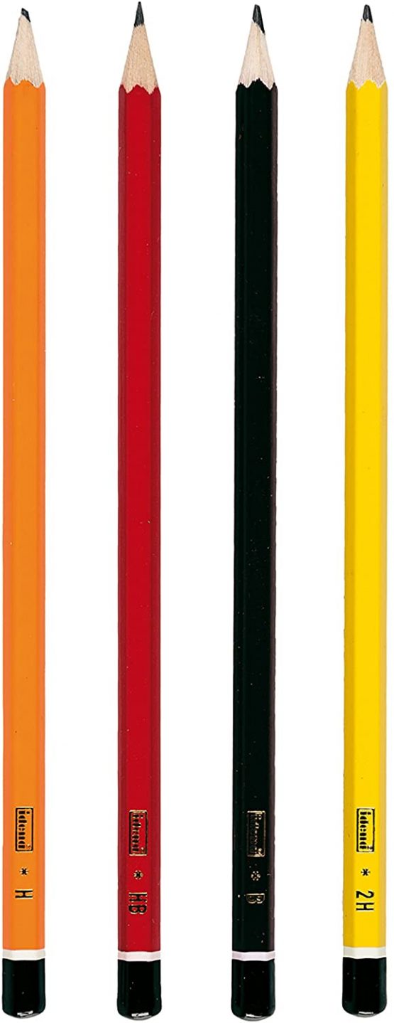Idena Graphite Pencils, H/HB/B/2HP, 4 Pieces, 20004 - Image 2