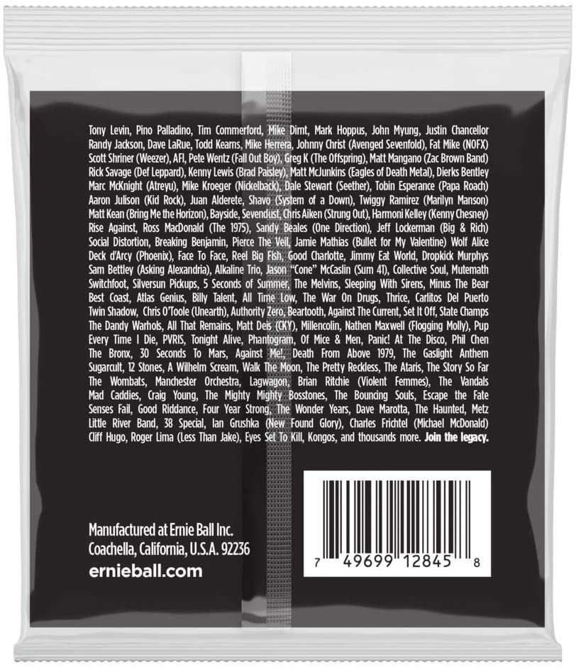 Ernie Ball Extra Slinky Stainless Steel Electric Bass Strings - 40-95 Gauge, Silver, Extra (40-95) - Image 2