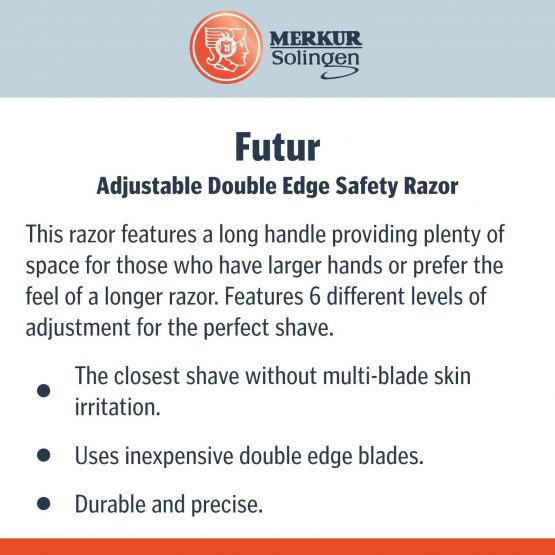Merkur Futur Chrome Plated Polished Finish Razor - Image 2