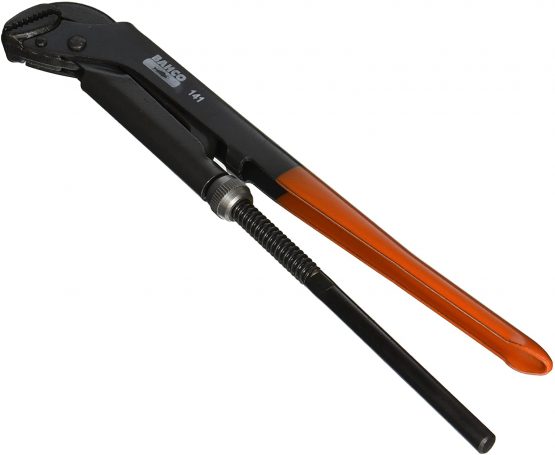 Bahco 141 "Swedish Model" Pipe Wrench, Red/Black, 320 mm