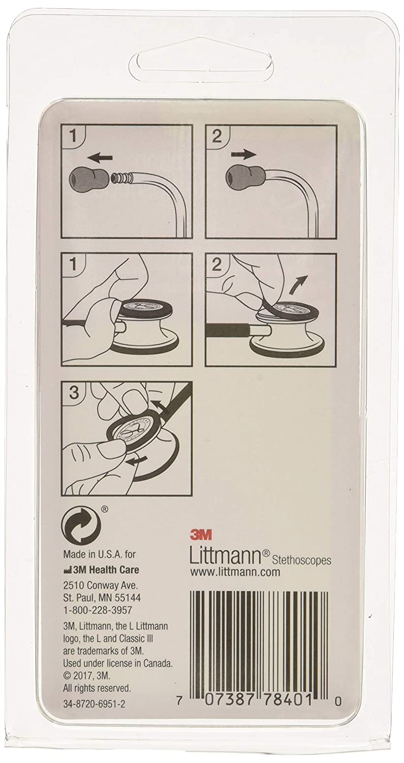 3M Littmann Stethoscope Spare Parts Kit, Classic III, Cardiology IV and CORE, Grey, 40017 - Image 2