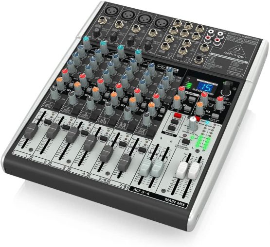 Behringer X1204USB Premium 12-Input 2/2-Bus Mixer with XENYX Mic Preamps and Compressors, British EQ, 24-Bit Multi-FX Processor and USB/Audio Interface - Image 3
