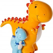 Mousehouse Gifts Mummy and Baby Dinosaur First Piggy Bank Money Box Baby Shower Christening Gift for Boy