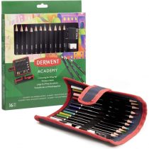 Derwent Academy Colouring Wrap Set, Drawing & Colouring, Set Of 16, Includes Sharpener & Eraser, Ideal For Colouring, Academy Quality, 2305681