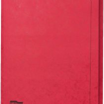 Exacompta Europa 3-Flap Folder, A4+, 300 Micron - Red, Pack of 25