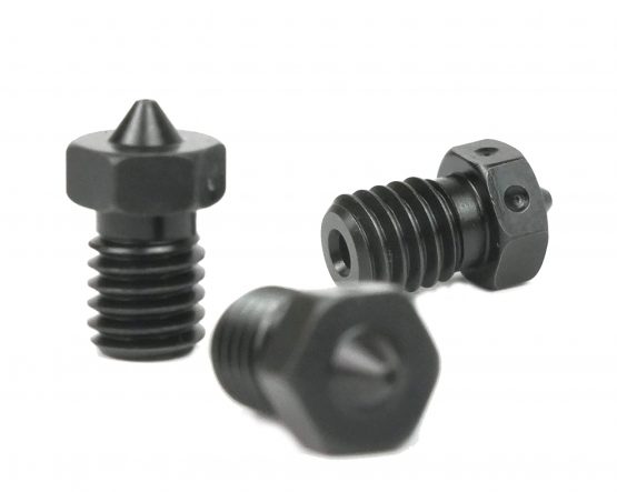 Genuine E3D Hardened Steel Nozzle 0.4mm, 0.6mm Triple Pack for V6 HotEnd 3D Printer… (1.75mm, 0.4mm)