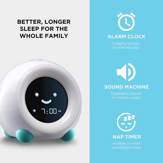 Mella Ready to Rise Children's Trainer, Alarm Clock, Night Light and Sleep Sounds Machine (Blush Pink) - Image 4