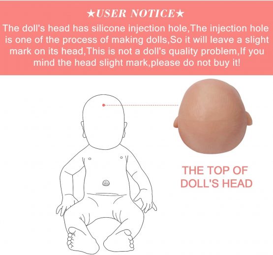 Vollence 11 inch Full Silicone Baby Dolls, Not Vinyl Dolls, Realistic Baby Doll, Real Reborn Baby Dolls, Newborn Baby Doll, Lifelike Baby Dolls - Boy - Image 2