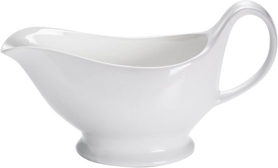 Maxwell & Williams White Basics Gravy Boat, Porcelain, White, 400 ml (13.5 fl oz)