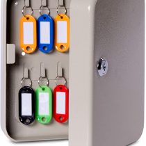 MAUL Wall Mounted Key Cabinet, 20 Keys, 20x16,5x6cm, Grey