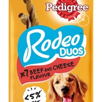 Pedigree Rodeo Duos - Dog Treats with Beef & Cheese, 70 Sticks, 10 x 123 g