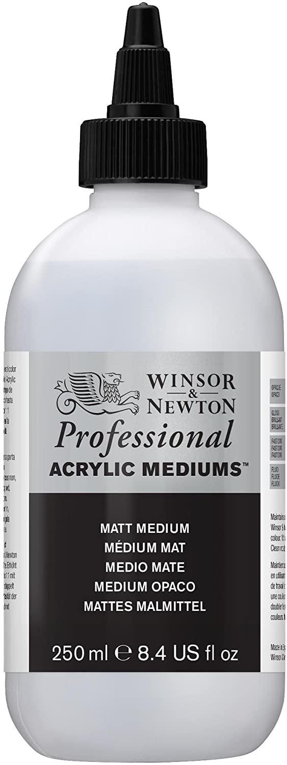 WN Acrylic Matt Medium 250 ml, ACFAMM250,Transparent, 250 ml (Pack of 1)