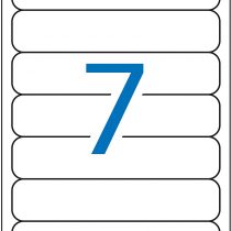APLI 1232 White File Labels 190.0 x 38.0 mm 25 Sheets