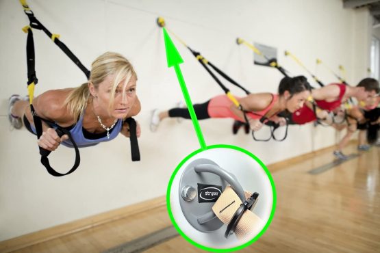Stryser Ceiling and X-Wall Anchor Bracket for Suspension Straps Gymnastic Rings Yoga Swing Battle Strings Boxing Equipment Includes Screw Set with Fischer Duopower... - Image 2