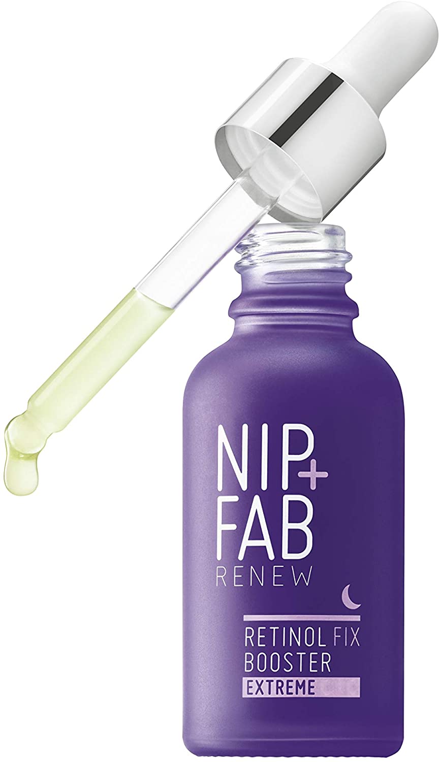 Nip + Fab Retinol Fix Booster Extreme 0.3% Retinol Liquid Drops for Face with Aloe Vera Anti-Aging for Fine Lines and Wrinkles 30 ml