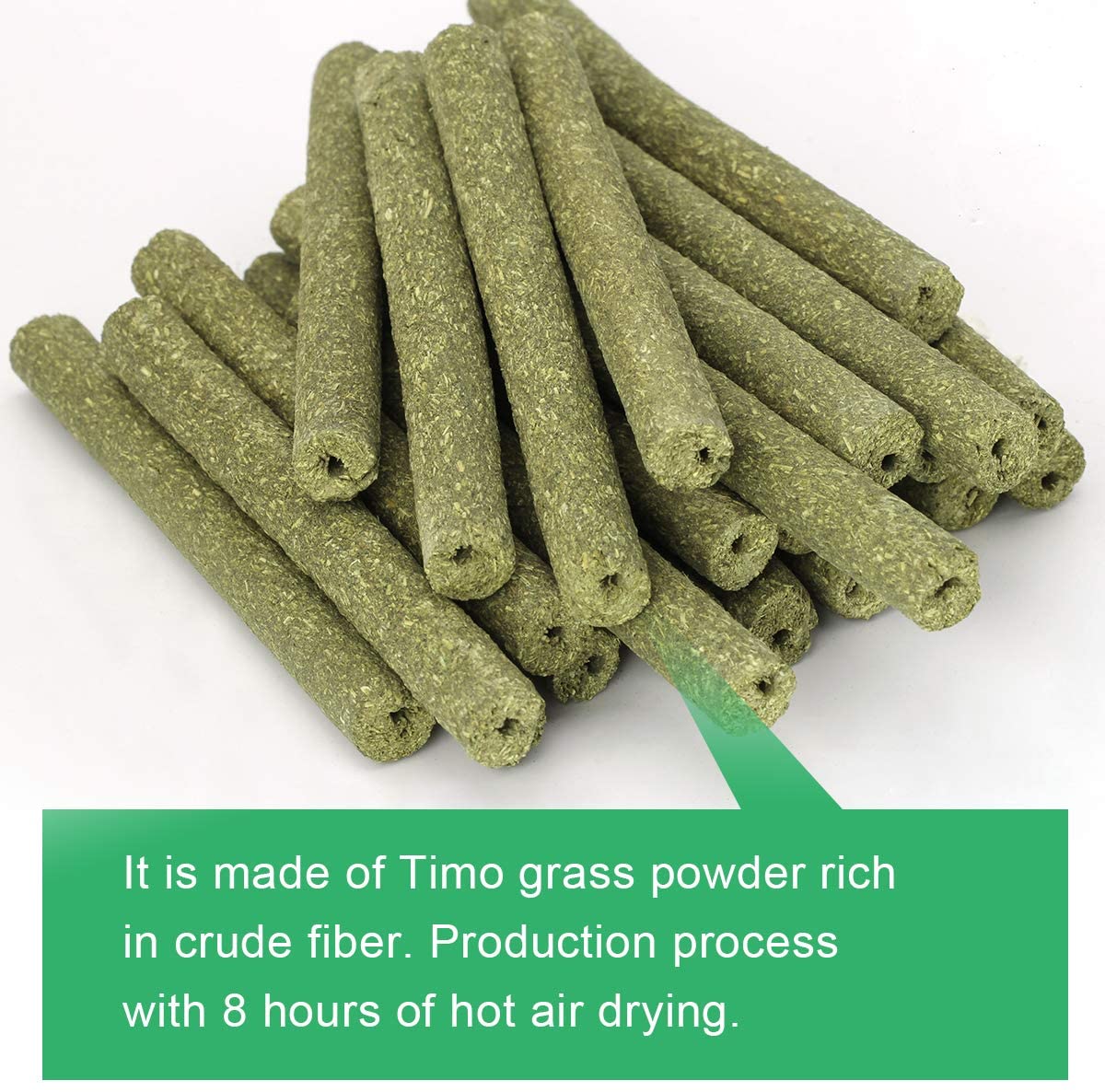 25 PCS Natural Timothy Hay Sticks Chinchilla Chew - Image 3