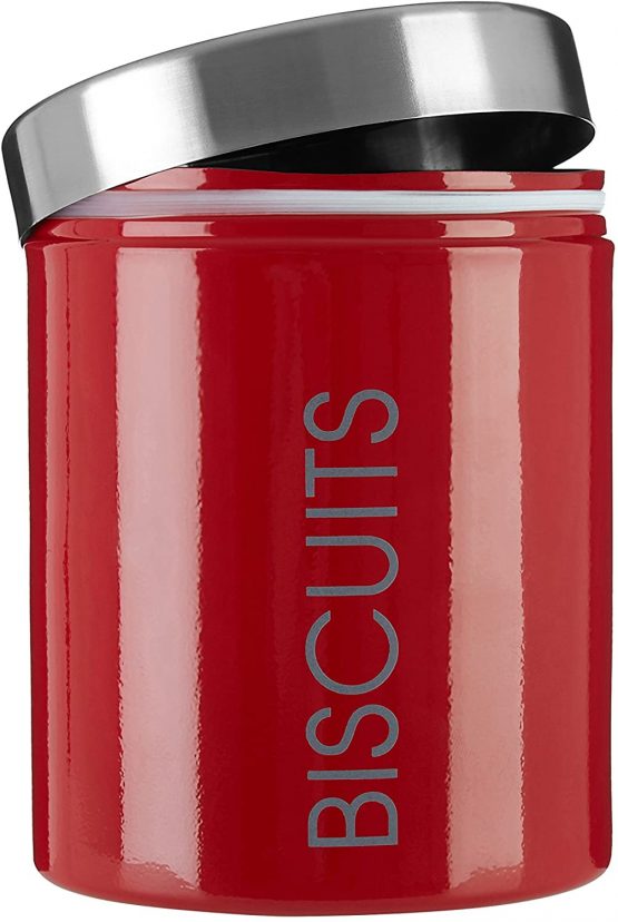 Premier Housewares Liberty Biscuit Canister - Red - Image 4