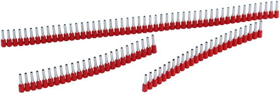Jokari 60110 Ferrule Stripes Size: AWG 18 (1.0 mm²), Length 8mm, Multi-Coloured, Set of 500 Pieces