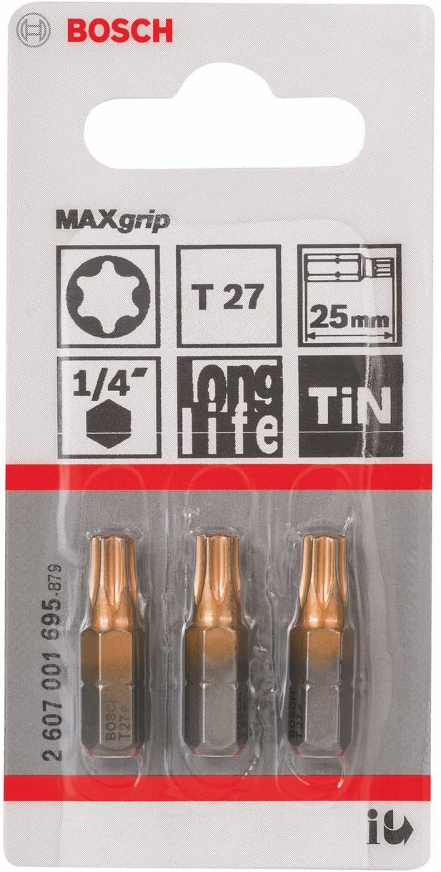 Bosch 2607001695 Max Grip Screwdriver Bit, Blue, 25mm - Image 2